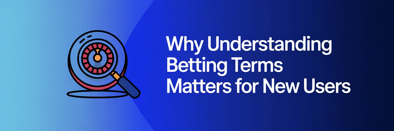 Why understanding betting terms matters for new users